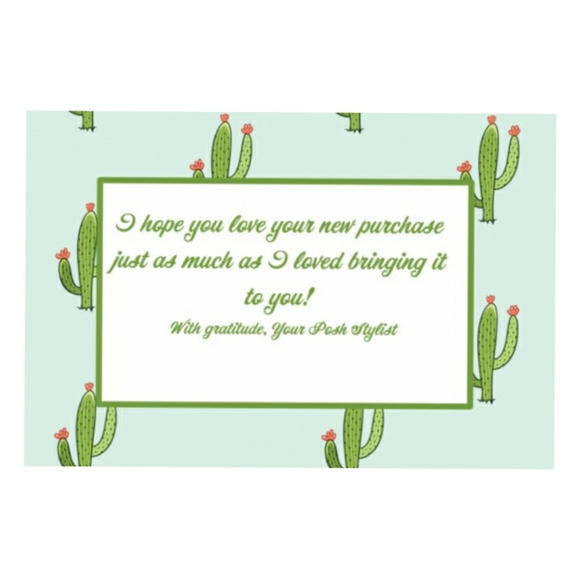 20 4x6 Card stock cactus Thank you cards - Picture 3 of 3